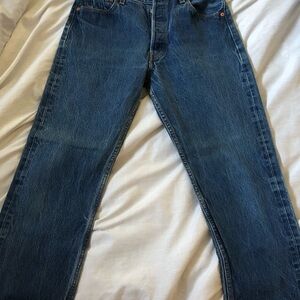 Levi's 501 Straight Blue Jeans